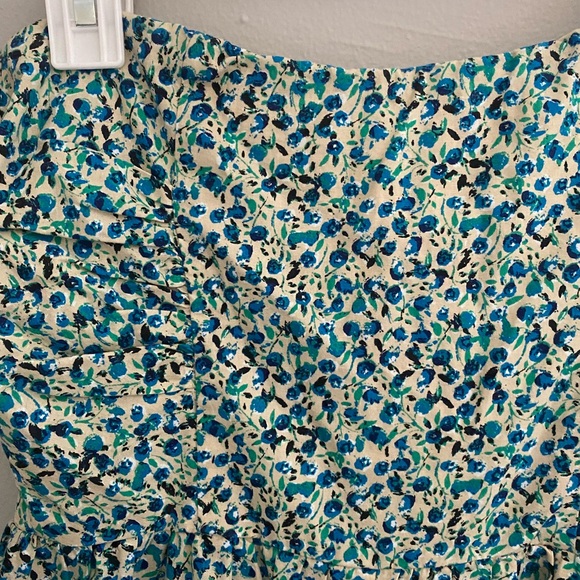 Free People Mustang Strapless Ruched Back Wide Leg Jumpsuit In Tea Combo - Picture 6 of 8
